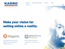 Tablet Screenshot of kadro.com